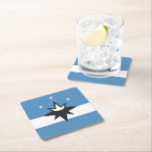 Dessous-de-verre Carré En Papier Drapeau de Springfield, Missouri (En situation)