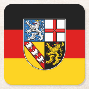 Dessous-de-verre Carré En Papier Drapeau du Dessous de verre papier Carré de la Sar