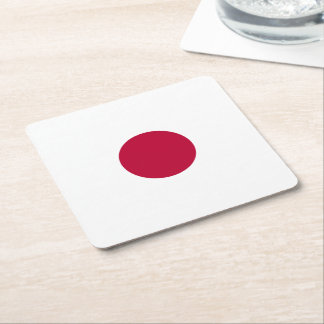 Dessous-de-verre Carré En Papier Drapeau du Japon : Terre du Soleil levant, Hinomar