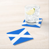 Dessous-de-verre Carré En Papier Drapeau écossais (En situation)