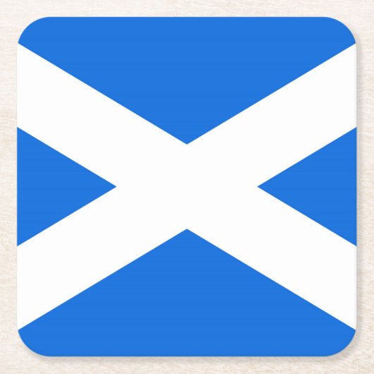 Dessous-de-verre Carré En Papier Drapeau écossais (Devant)