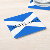 Dessous-de-verre Carré En Papier Drapeau écossais côte écossaise (Incliné)