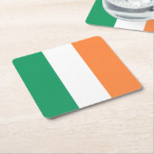 Dessous-de-verre Carré En Papier Drapeau irlandais (Incliné)