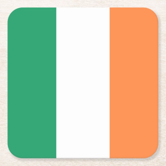 Dessous-de-verre Carré En Papier Drapeau irlandais (Devant)