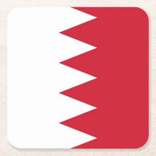 Dessous-de-verre Carré En Papier Drapeau patriotique de Bahreïn Coaster en papier c