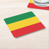 Drapeau vert, or (jaune) et rouge