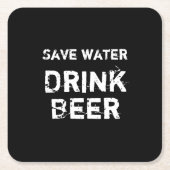 Dessous-de-verre Carré En Papier Drôle (Devant)