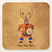 Dessous-de-verre Carré En Papier Drumming Shaman (Devant)