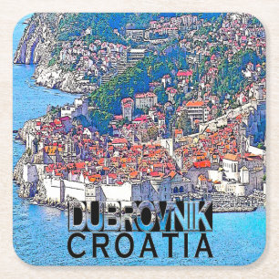 Dessous-de-verre Carré En Papier Dubrovnik