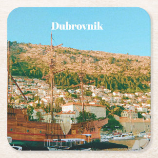Dessous-de-verre Carré En Papier Dubrovnik - Croatia