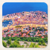Dessous-de-verre Carré En Papier Dubrovnik Croatie (Devant)
