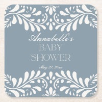 Dusty Blue Talavera Espagne Fiesta Boy Baby shower