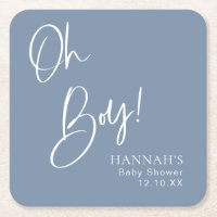 Dusty/ Denim Blue Oh Boy Baby shower