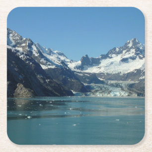 Dessous-de-verre Carré En Papier Eaux alimentées par les glaciers de l'Alaska