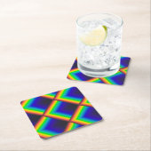 Dessous-de-verre Carré En Papier Échelles de spectre solaire (En situation)