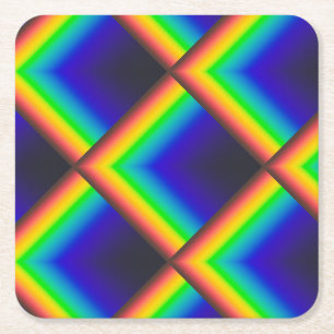 Dessous-de-verre Carré En Papier Échelles de spectre solaire