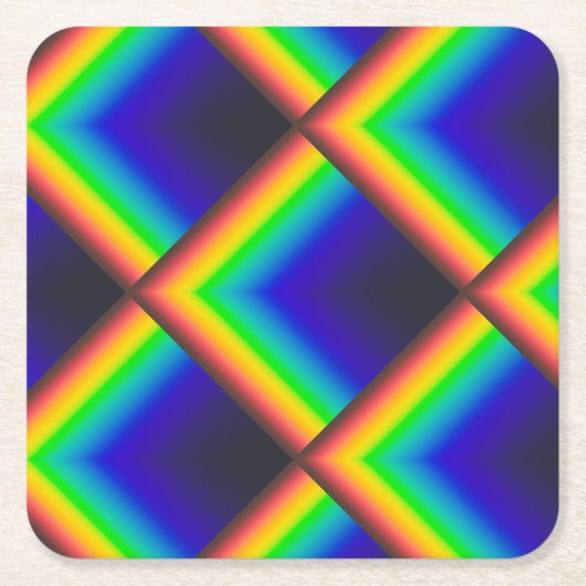 Dessous-de-verre Carré En Papier Échelles de spectre solaire (Devant)