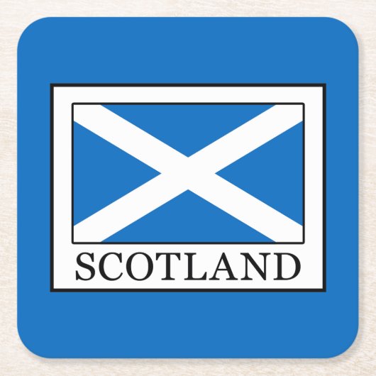 Dessous-de-verre Carré En Papier Écosse (Devant)