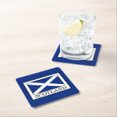 Dessous-de-verre Carré En Papier Écosse (En situation)