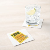 Dessous-de-verre Carré En Papier Écraser (En situation)