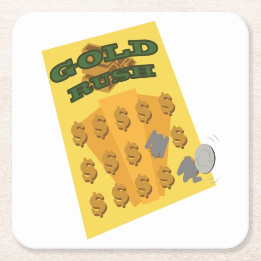 Dessous-de-verre Carré En Papier Écraser (Devant)