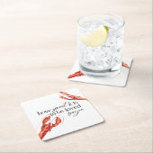 Dessous-de-verre Carré En Papier Écuve Bayou (En situation)