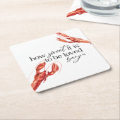 Dessous-de-verre Carré En Papier Écuve Bayou (Incliné)