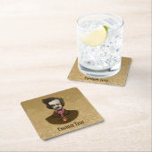 Dessous-de-verre Carré En Papier Edgar (En situation)