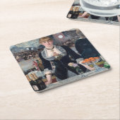 Dessous-de-verre Carré En Papier Edouard Manet - Un bar aux Folies-Bergere (Incliné)