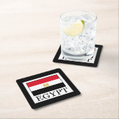 Dessous-de-verre Carré En Papier Égypte (En situation)