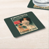 Dessous-de-verre Carré En Papier Electricine PosterFrance promotionnel (Incliné)