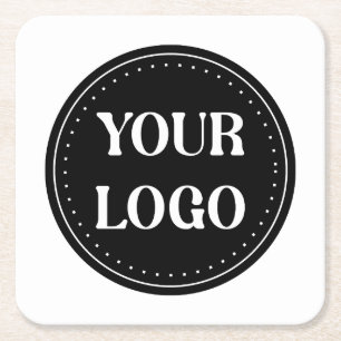 Dessous-de-verre Carré En Papier élégant, contemporain, poli et personnalisable