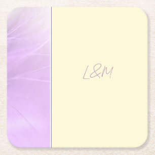 Dessous-de-verre Carré En Papier Élégant Dessous de verre de papier violet