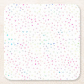 Dessous-de-verre Carré En Papier Elégant Iridescente Parties scintillant points Des (Devant)