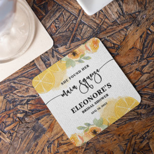 Dessous-de-verre Carré En Papier Elle a trouvé sa soirée de mariage Squeeze Bridal 