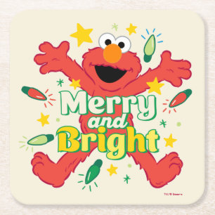 Dessous-de-verre Carré En Papier Elmo   Joyeux et lumineux