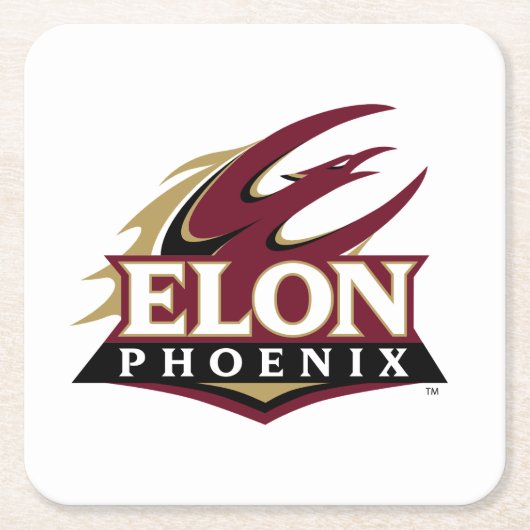 Dessous-de-verre Carré En Papier Elon Phoenix (Devant)