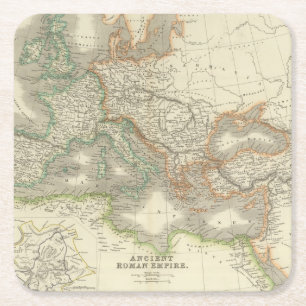 Dessous-de-verre Carré En Papier Empire romain antique