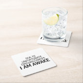 Dessous-de-verre Carré En Papier En Raison De Circonstances Malheureuses, Je Me Rév (En situation)