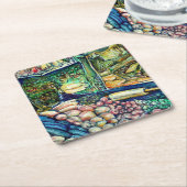 Dessous-de-verre Carré En Papier Encelade (Incliné)