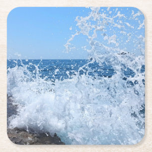 Dessous-de-verre Carré En Papier Énergie marine rafraîchissante de la mer