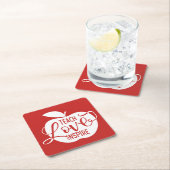 Dessous-de-verre Carré En Papier Enseignez l'amour inspirent (En situation)