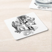 Dessous-de-verre Carré En Papier Ensemble classique de Dessous de verre de baseball (Incliné)