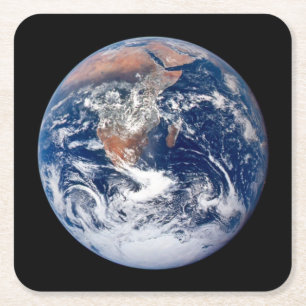 Dessous-de-verre Carré En Papier Ensemble de dessous de verre Belle Planète Terre