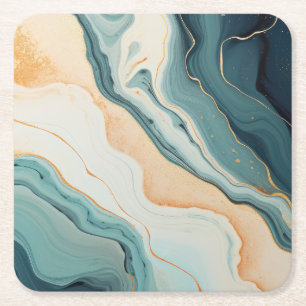 Dessous-de-verre Carré En Papier Ensemble de Dessous de verre de carton jetables