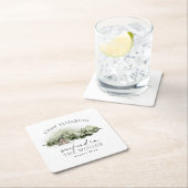 Dessous-de-verre Carré En Papier Enterrement de vie de jeune fille camping en forêt (En situation)