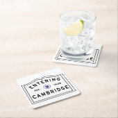 Dessous-de-verre Carré En Papier Entrée Cambridge Massachusetts (En situation)