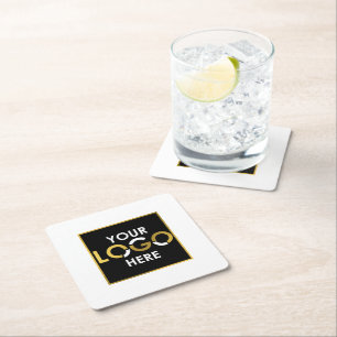 Dessous-de-verre Carré En Papier Entreprise personnalisée Votre logo ici Promotions