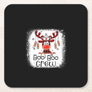 Dessous-de-verre Carré En Papier ÉQUIPE DE BOo-Boo Cadeau