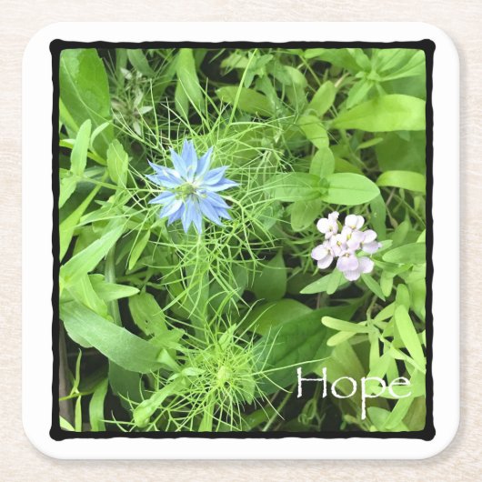 Dessous-de-verre Carré En Papier Espoir (Devant)